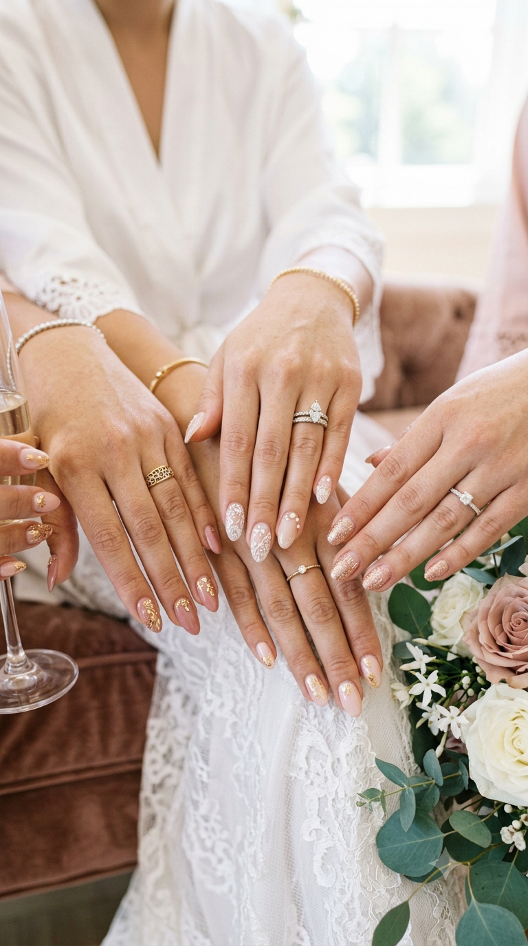 Elegantly Coordinated Nails